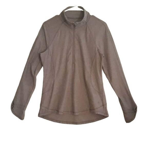 Apana Activewear Jacket Womens Med  Purple Asymmetrical 1/4 Zip Pockets - Picture 1 of 10